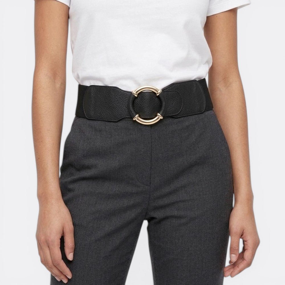 Ceinture elastique Grosse Boucle - Blanc 70cm - 95cm | Le monde de la ceinture