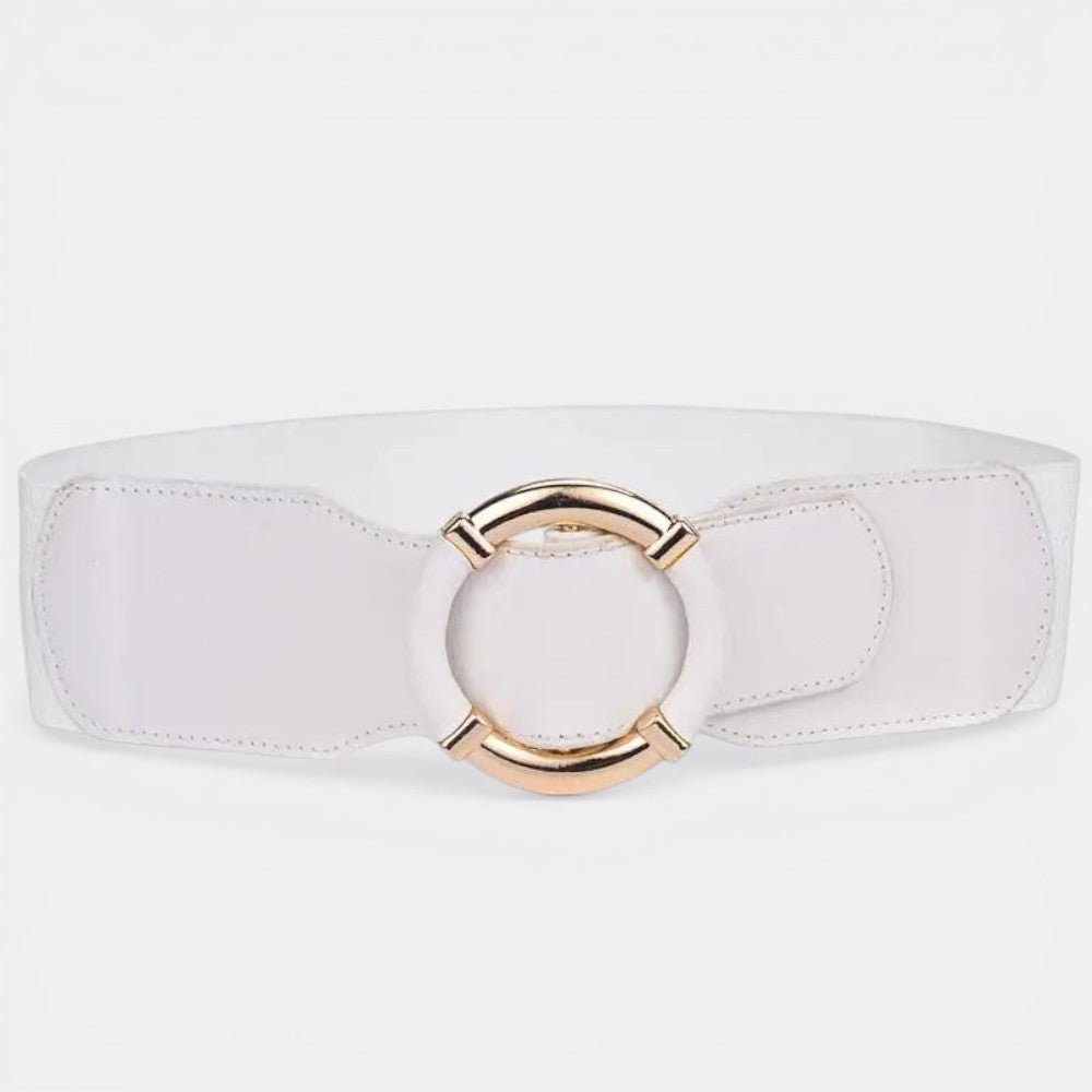 Ceinture elastique Grosse Boucle - Blanc 70cm - 95cm | Le monde de la ceinture