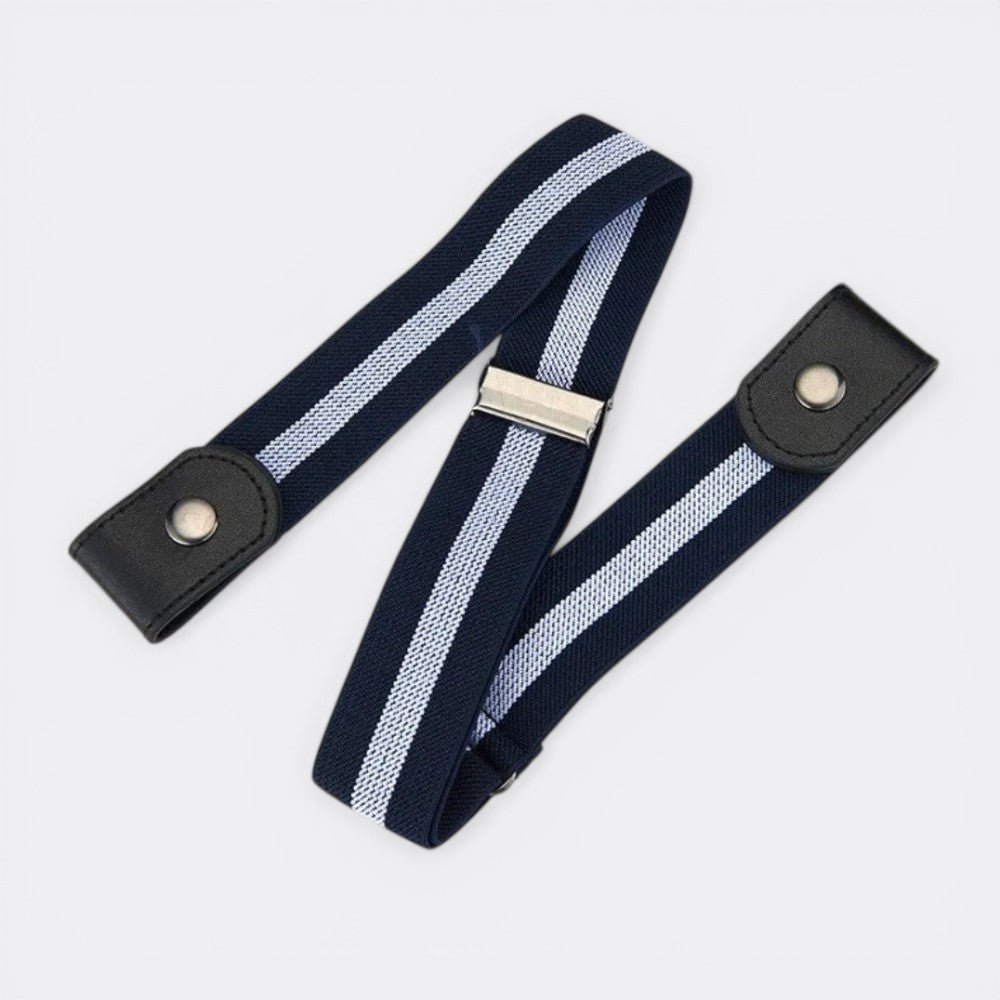 Ceinture Elastique Invisible - Bleu Tricolore | Le monde de la ceinture