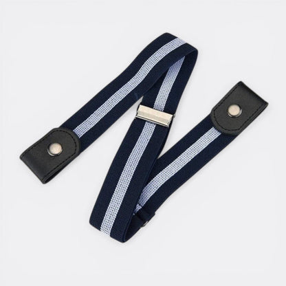 Ceinture Elastique Invisible - Bleu Tricolore | Le monde de la ceinture