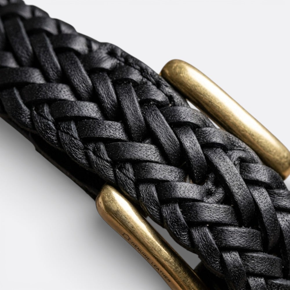 Ceinture en Cuir a Trou - Marron Foncé 95cm | Le monde de la ceinture