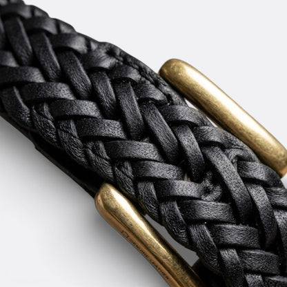 Ceinture en Cuir a Trou - Marron Foncé 95cm | Le monde de la ceinture