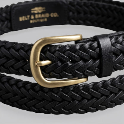 Ceinture en Cuir a Trou - Marron Foncé 95cm | Le monde de la ceinture