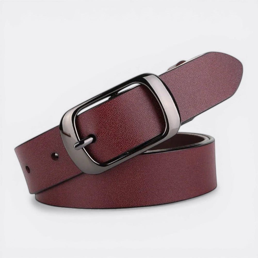 Ceinture en Cuir Femme - Bordeaux 105cm | Le monde de la ceinture