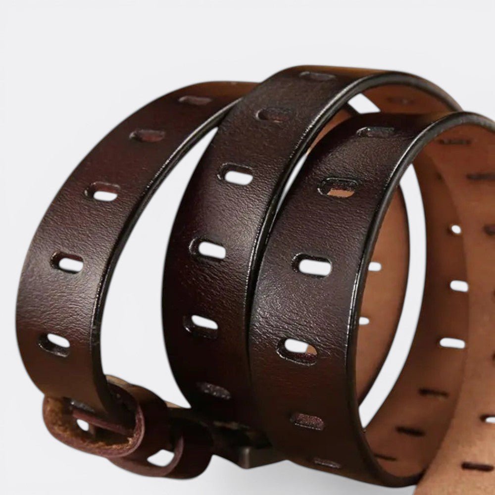 Ceinture Femme Cuir et Metal - Blanc 105cm | Le monde de la ceinture