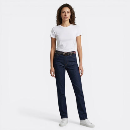 Ceinture Femme Fine Boucle Ardillon Dorée - Blanc 80cm | Le monde de la ceinture
