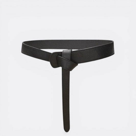 Ceinture Femme Fine sans Boucle - Noir 108cm | Le monde de la ceinture