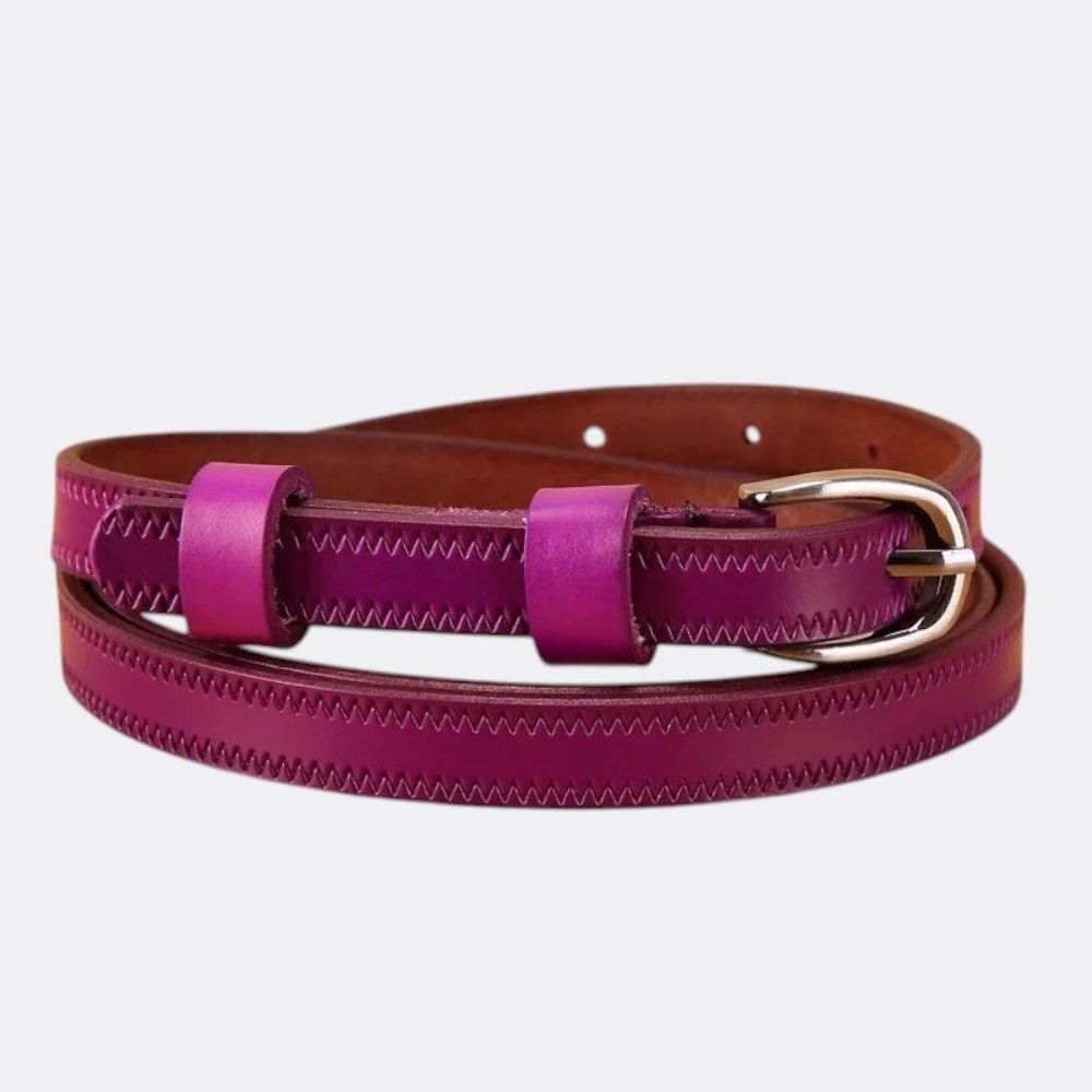 Ceinture Gravée Femme - Violet 100cm | Le monde de la ceinture