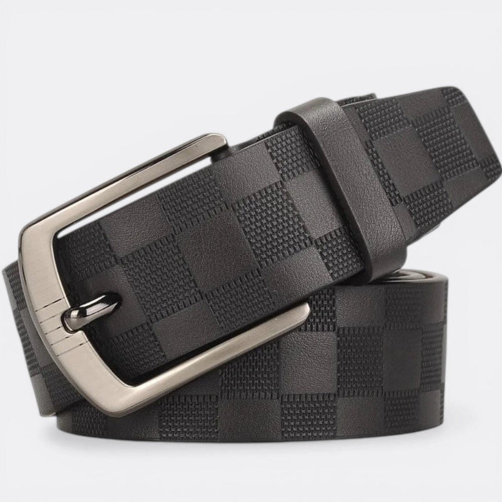 Ceinture Homme Carré - Noir 110cm | Le monde de la ceinture