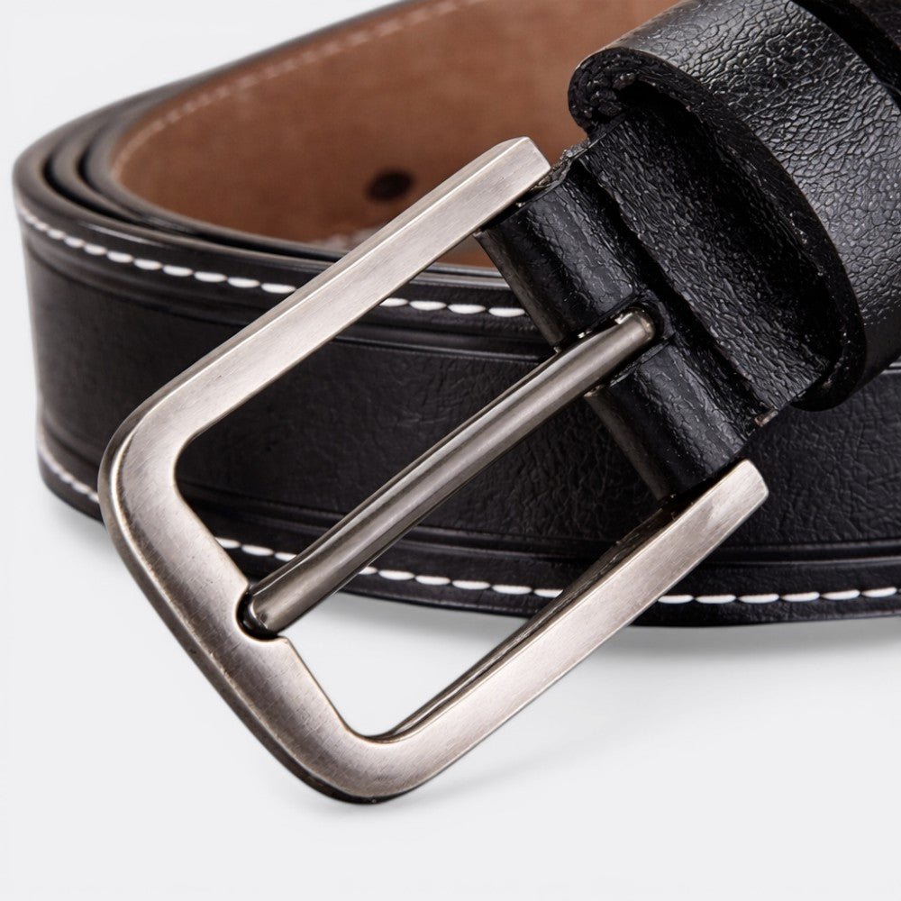 Ceinture Homme Cuir Boucle Carrée - Orange 105cm | Le monde de la ceinture