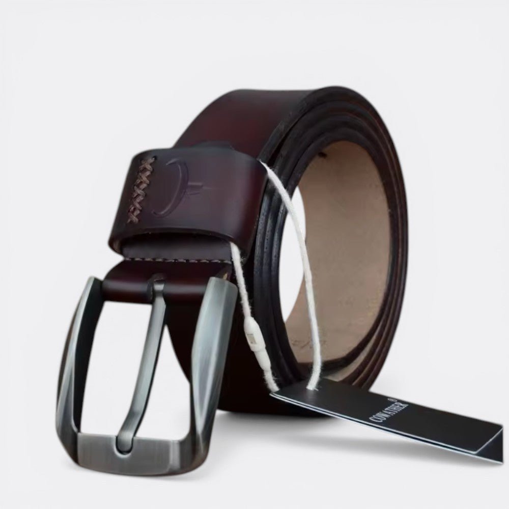Ceinture Homme Cuir Simple - Noir 100cm | Le monde de la ceinture