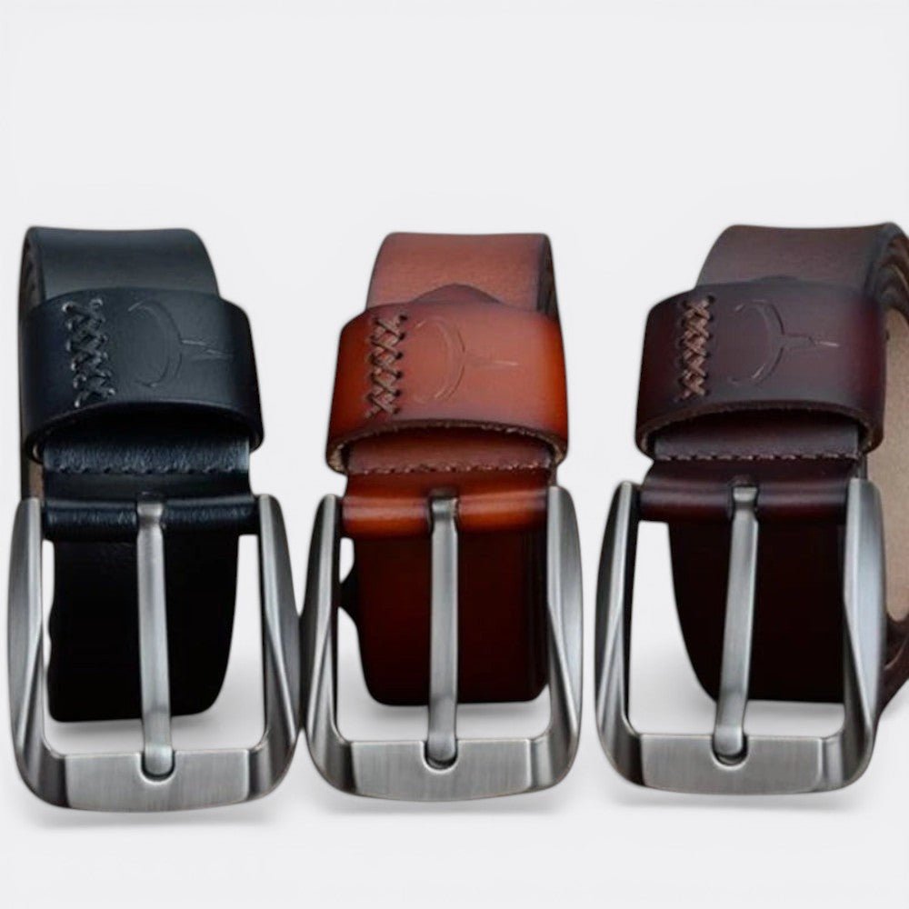 Ceinture Homme Cuir Simple - Noir 100cm | Le monde de la ceinture