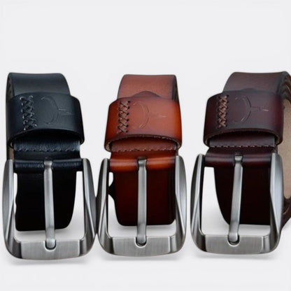 Ceinture Homme Cuir Simple - Noir 100cm | Le monde de la ceinture