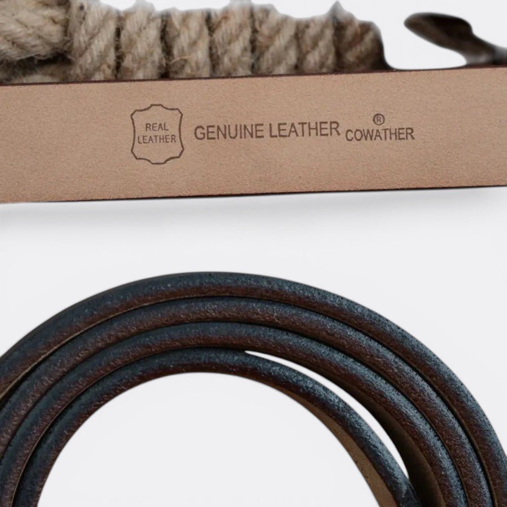 Ceinture Homme Cuir Simple - Noir 100cm | Le monde de la ceinture