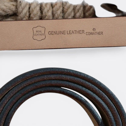 Ceinture Homme Cuir Simple - Noir 100cm | Le monde de la ceinture