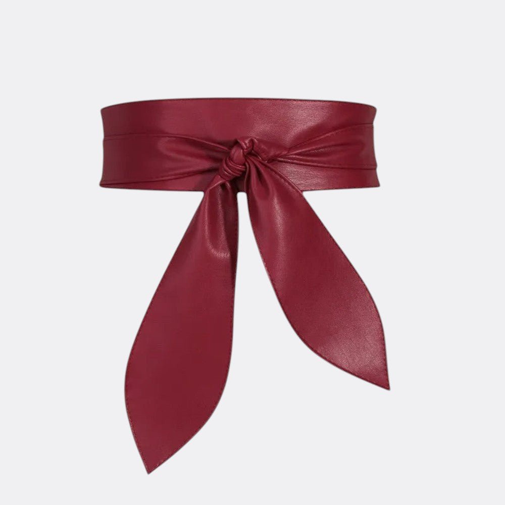 Ceinture Large a Noeud - Rouge Bordeaux 240cm | Le monde de la ceinture