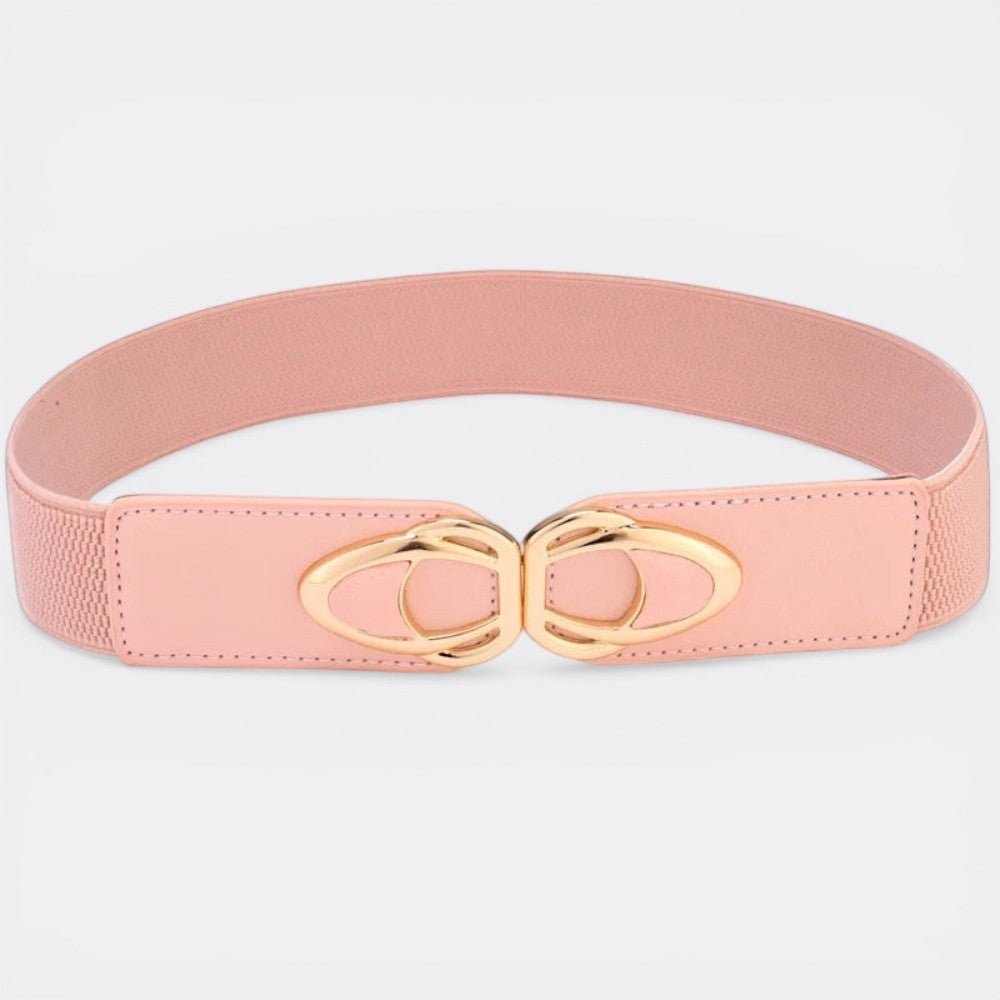 Ceinture Large Boucle Dorée - Rose 65cm | Le monde de la ceinture