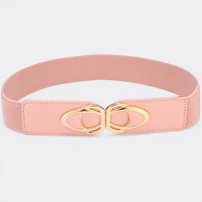 Ceinture Large Boucle Dorée - Rose 65cm | Le monde de la ceinture