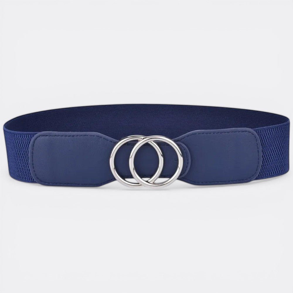 Ceinture Large Double Boucle - Bleu 70cm à 90cm | Le monde de la ceinture