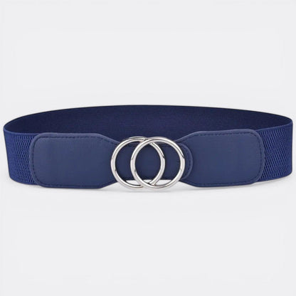 Ceinture Large Double Boucle - Bleu 70cm à 90cm | Le monde de la ceinture