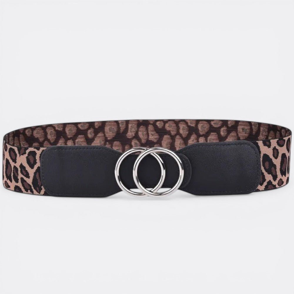 Ceinture Large Double Boucle - Léopard 70cm à 90cm | Le monde de la ceinture