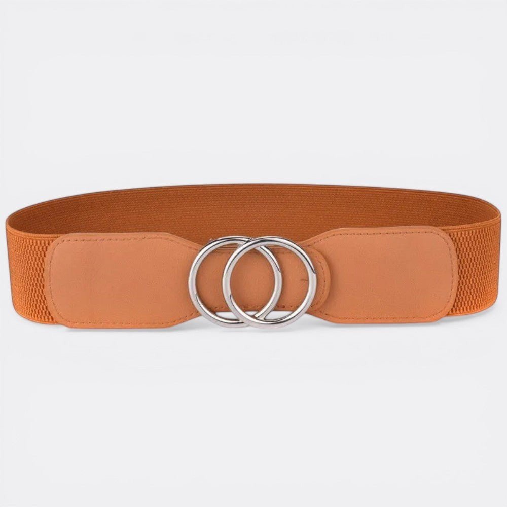 Ceinture Large Double Boucle - Marron 70cm à 90cm | Le monde de la ceinture