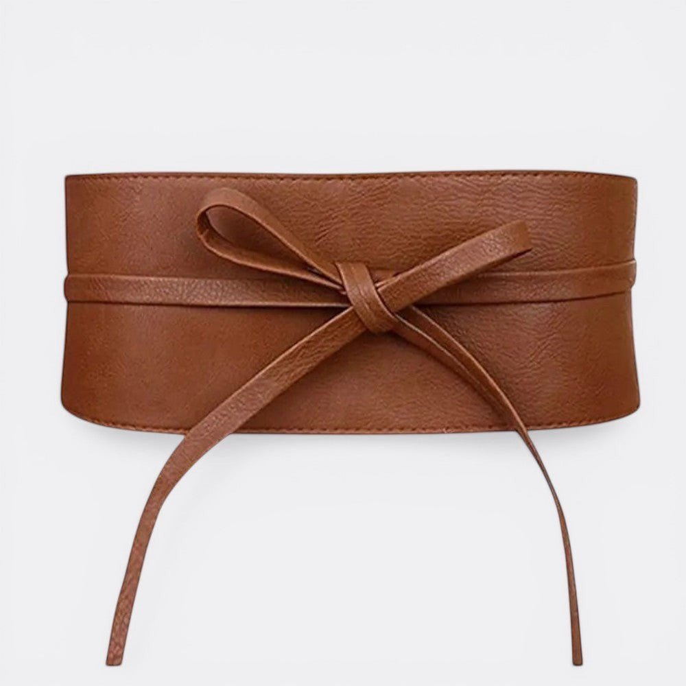 Ceinture Large Sans Boucle - Marron S | Le monde de la ceinture