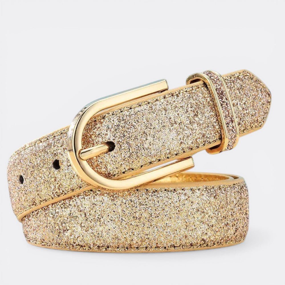 Ceinture Paillettes Femme - Doré 95cm | Le monde de la ceinture