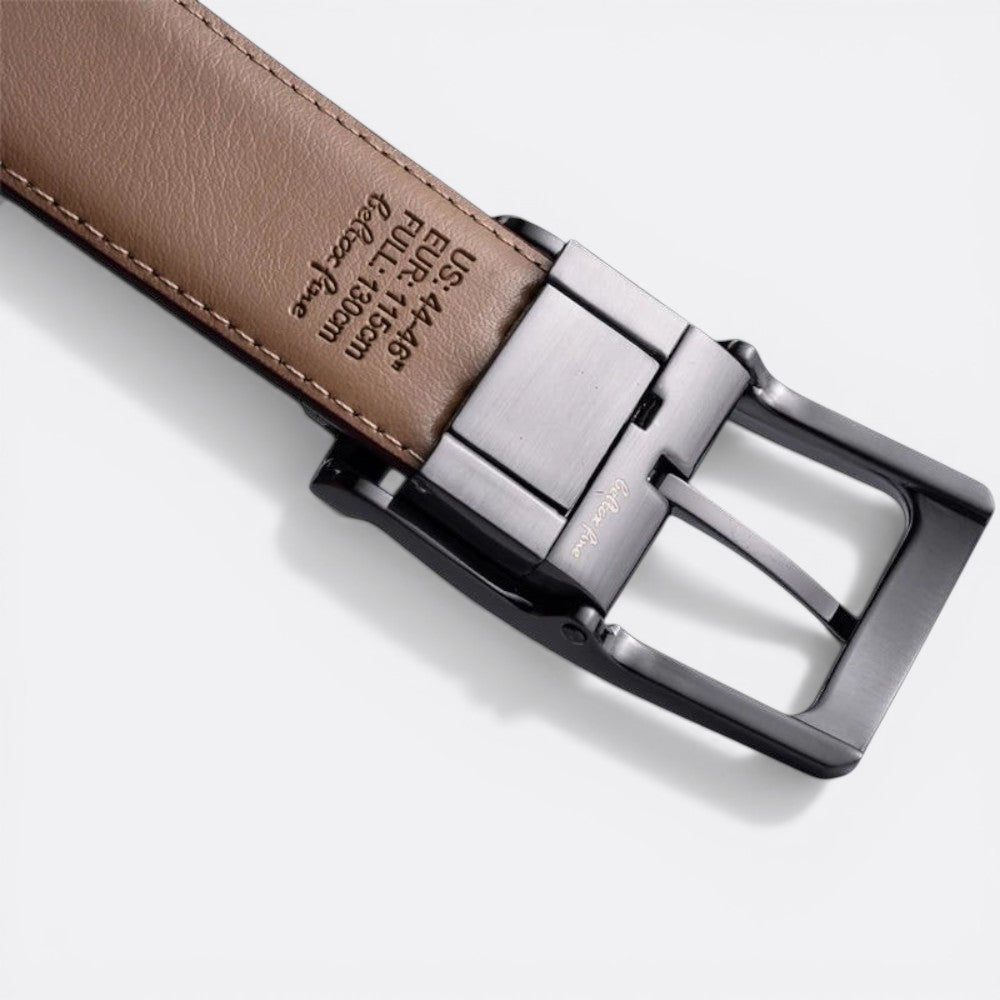 Ceinture Reversible Cuir Homme - Marron foncé Marron Clair 85cm | Le monde de la ceinture