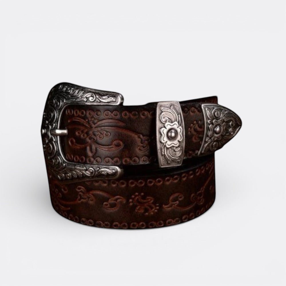 Ceinture Style Cow Boy - Marron 105cm | Le monde de la ceinture
