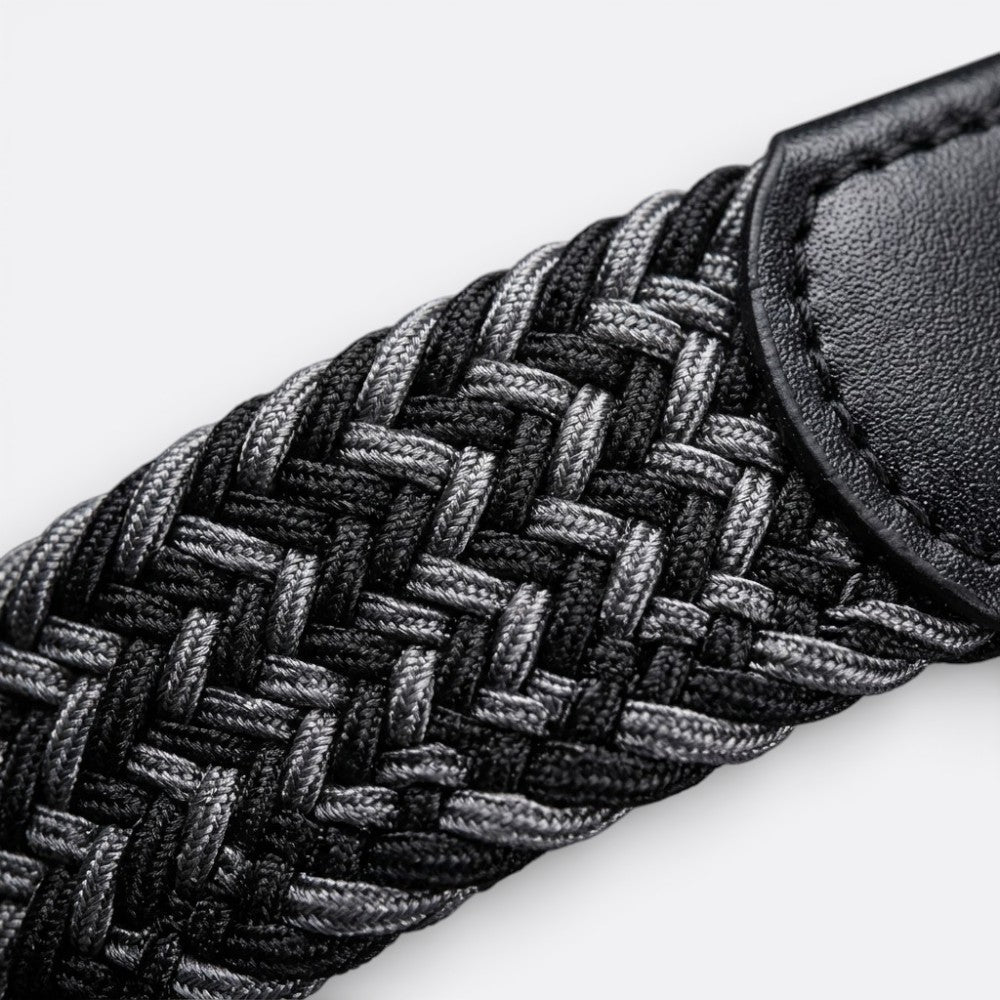 Ceinture Tissée Boucle Argenté - Vert Orange 125Cm | Le monde de la ceinture