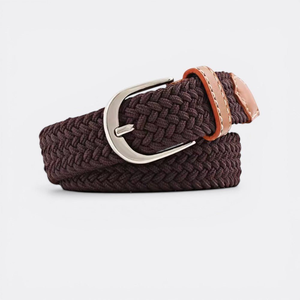 Ceinture Tissée Femme - Marron Foncé 2.5cmX100cm | Le monde de la ceinture