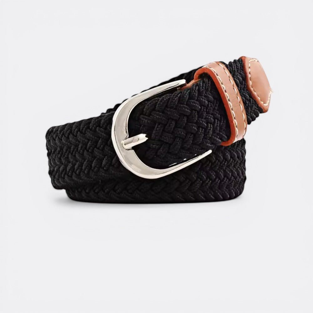 Ceinture Tissée Femme - Noir 2.5cmX100cm | Le monde de la ceinture