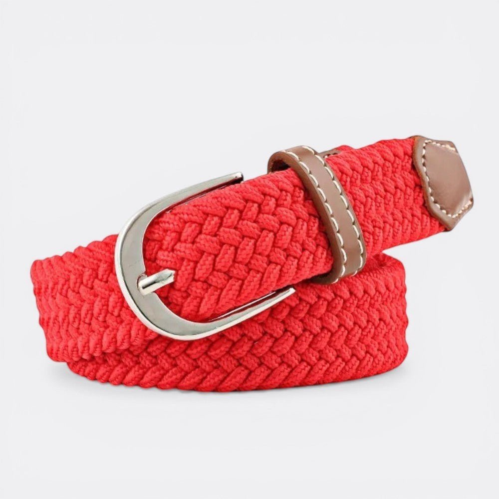 Ceinture Tissée Femme - Rouge 2.5cmX100cm | Le monde de la ceinture