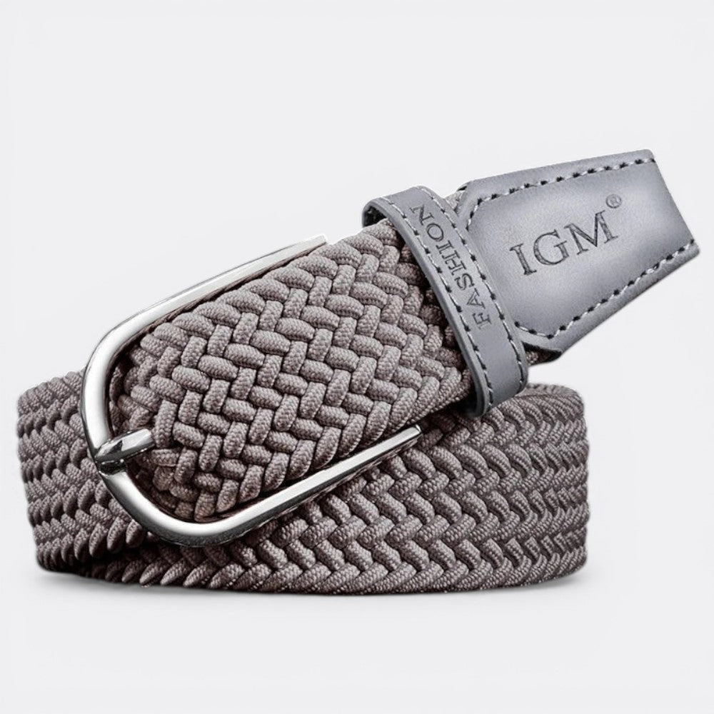 Ceinture Tissée Homme - Gris Foncé 100cm | Le monde de la ceinture