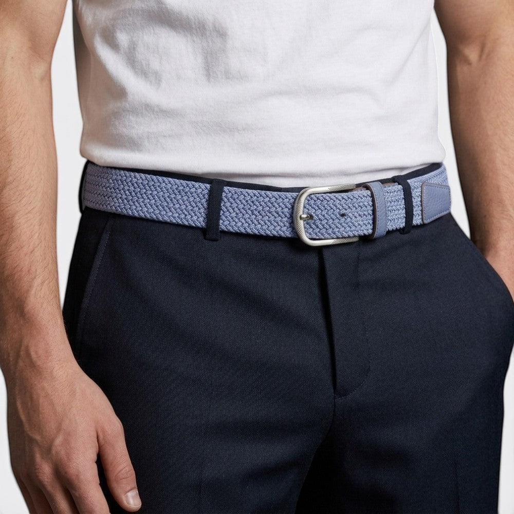 Ceinture Tissée Mixte - Bleu Marine 100cm | Le monde de la ceinture