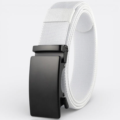 Ceinture Tissu Ajustable - Blanc 115cm | Le monde de la ceinture