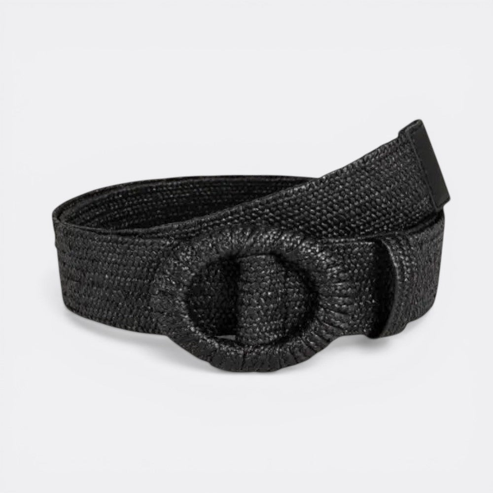 Ceinture Tissu Femme Été - Noir 100cm | Le monde de la ceinture