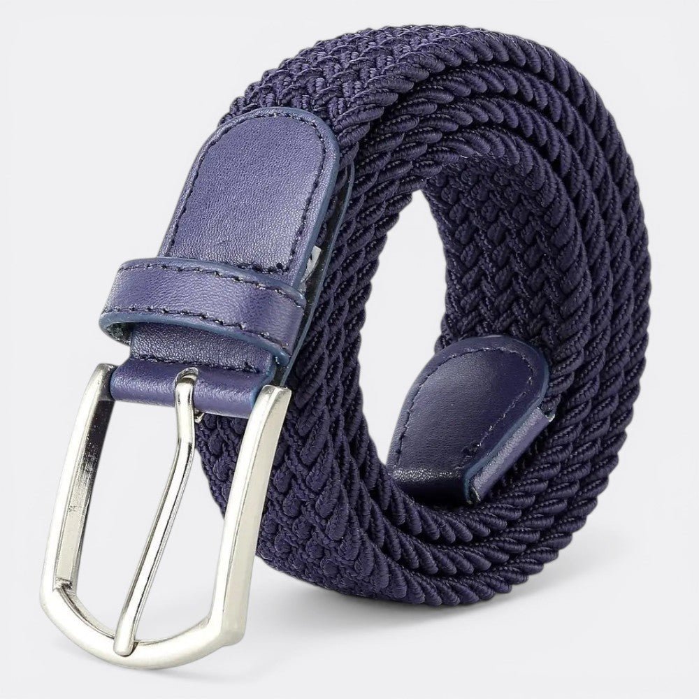 Ceinture Tressé Homme - Bleu 3.3cmX110cm | Le monde de la ceinture