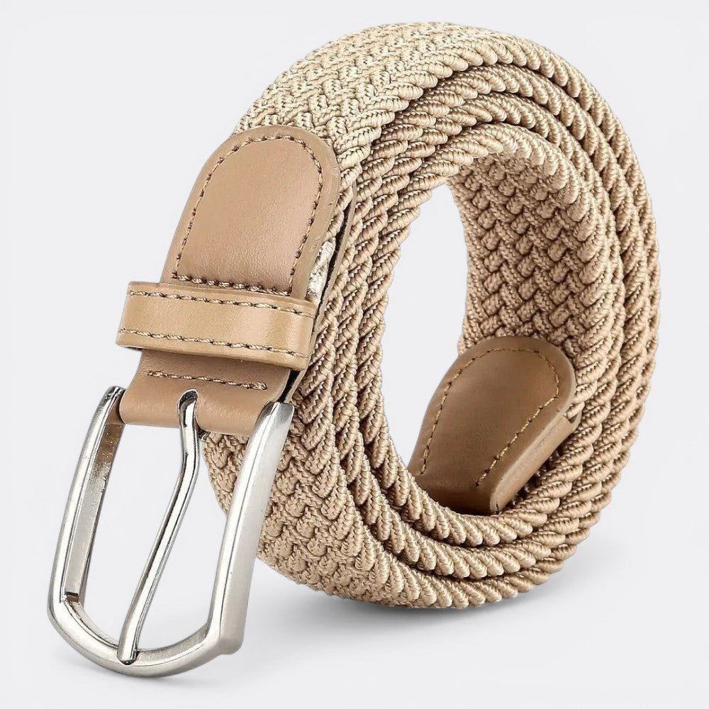 Ceinture Tressé Homme - Kaki 3.3cmX110cm | Le monde de la ceinture