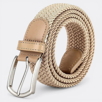 Ceinture Tressé Homme - Kaki 3.3cmX110cm | Le monde de la ceinture