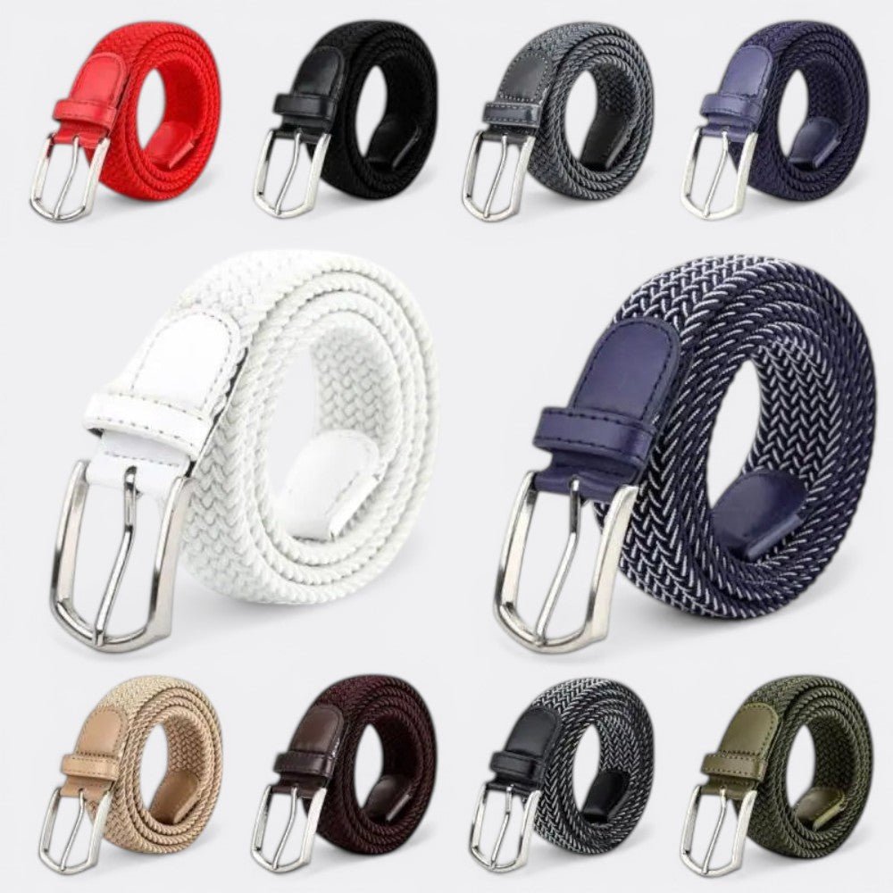 Ceinture Tressé Homme - White 3.3cmX110cm | Le monde de la ceinture