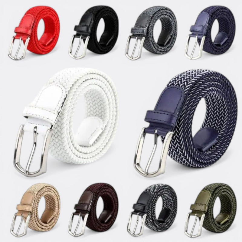 Ceinture Tressé Homme - White 3.3cmX110cm | Le monde de la ceinture