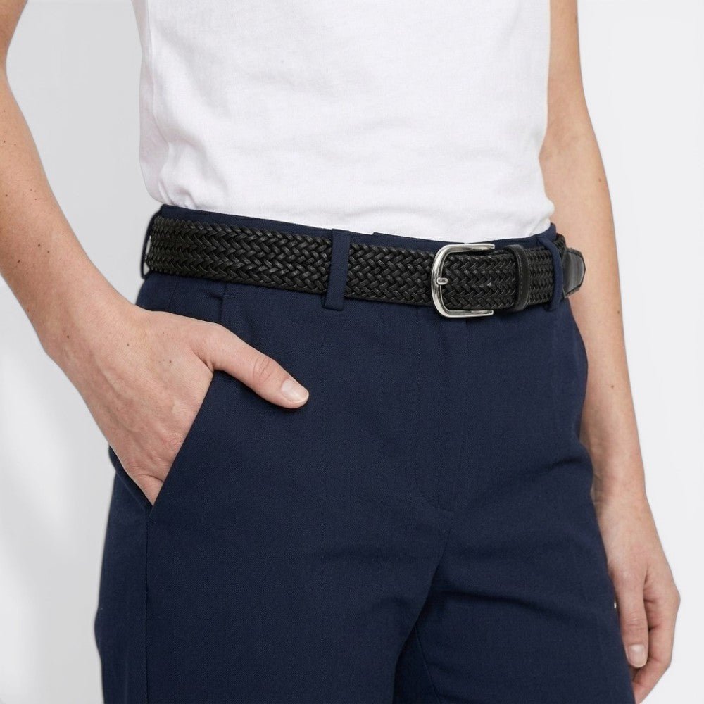Ceinture Tressé Homme - White 3.3cmX110cm | Le monde de la ceinture