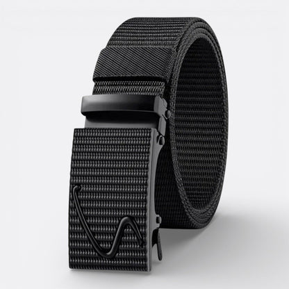 Ceinture Tressé sans Trou - Noir 100cm | Le monde de la ceinture