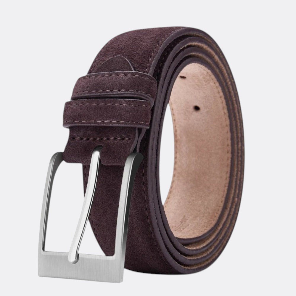 Ceinture Velour Homme - Bordeaux 100cm | Le monde de la ceinture