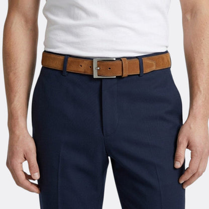 Ceinture Velour Homme - Bordeaux 100cm | Le monde de la ceinture