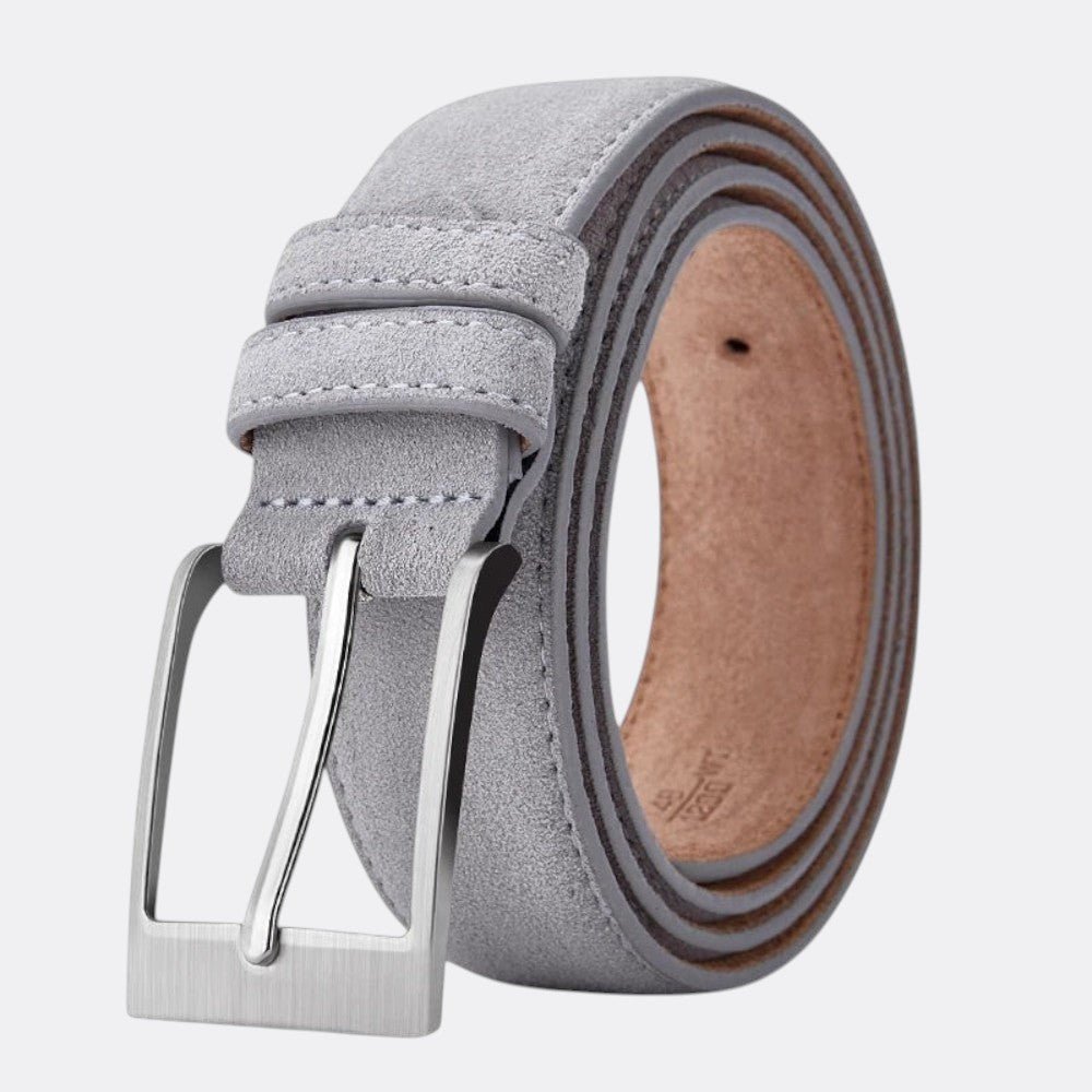 Ceinture Velour Homme - Gris 100cm | Le monde de la ceinture