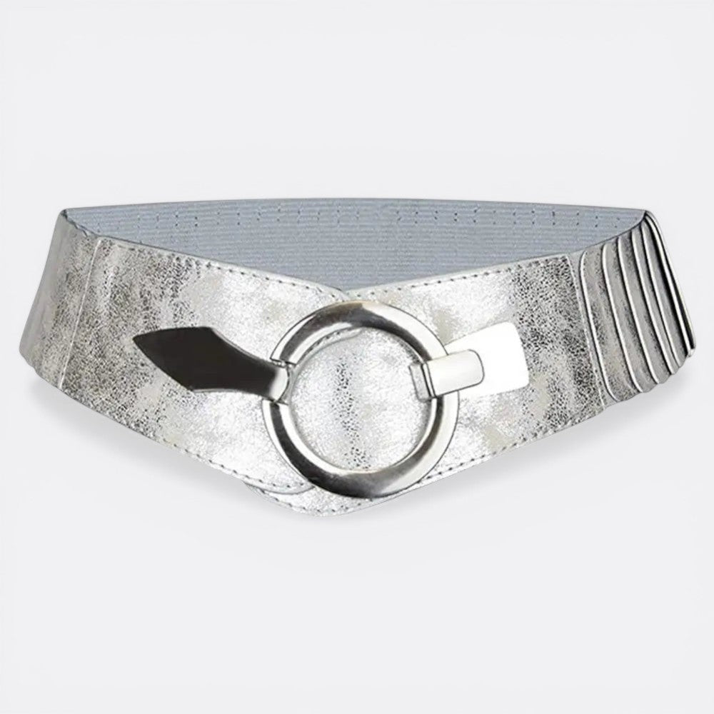 Grosse Ceinture Cuir Femme - Argenté | Le monde de la ceinture
