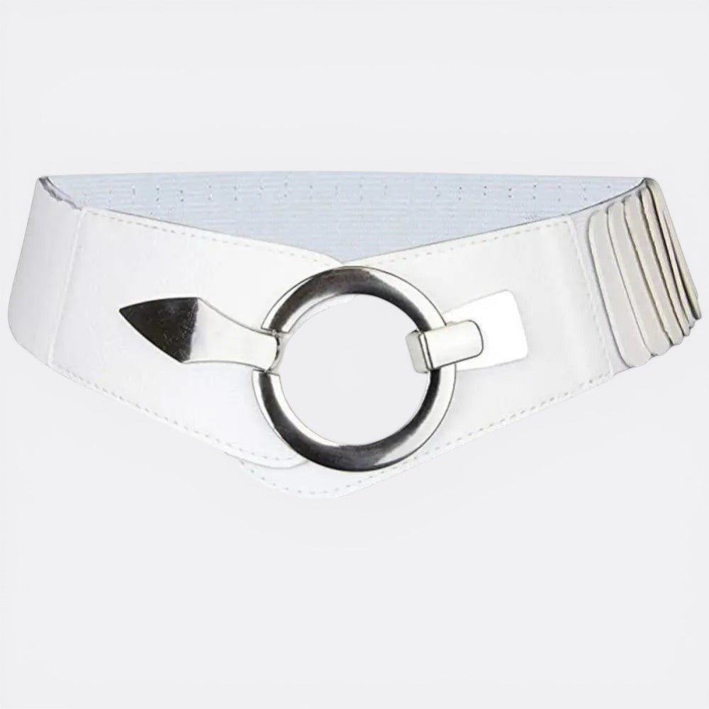 Grosse Ceinture Cuir Femme - Blanc | Le monde de la ceinture